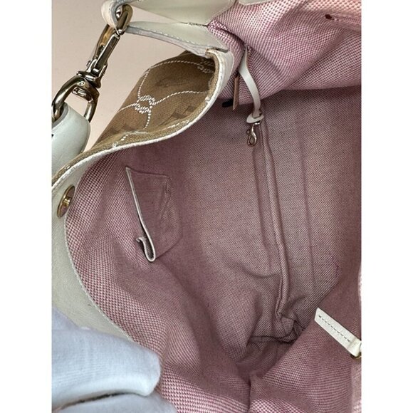 DOONEY & BOURKE Monogram DB Canvas Shoulder Handbag Purse Bag - Picture 11 of 12